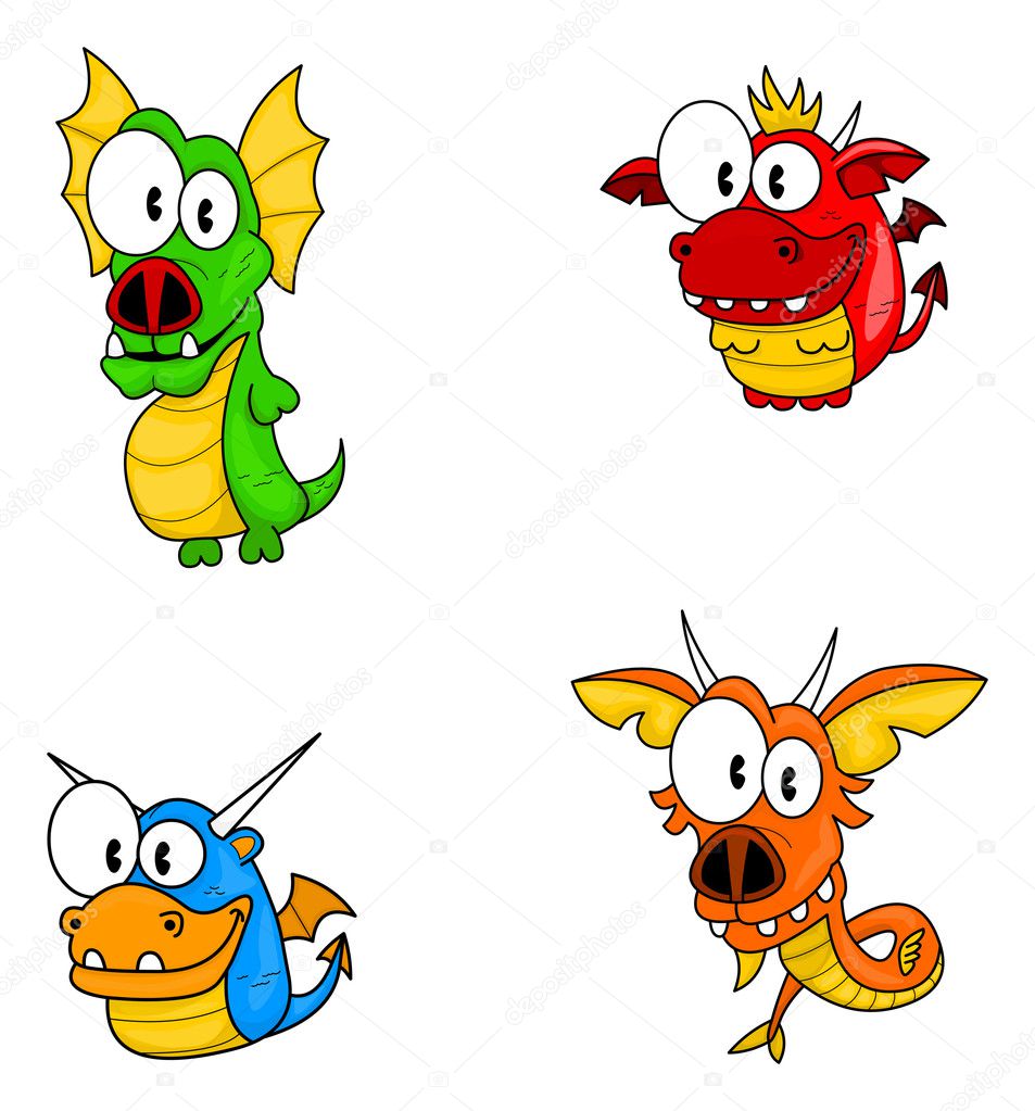 Cartoon Dragons