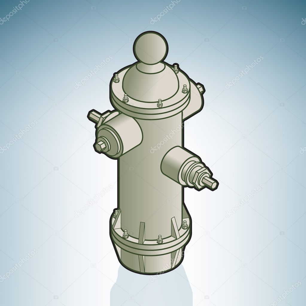 Isometric Fire Hydrant