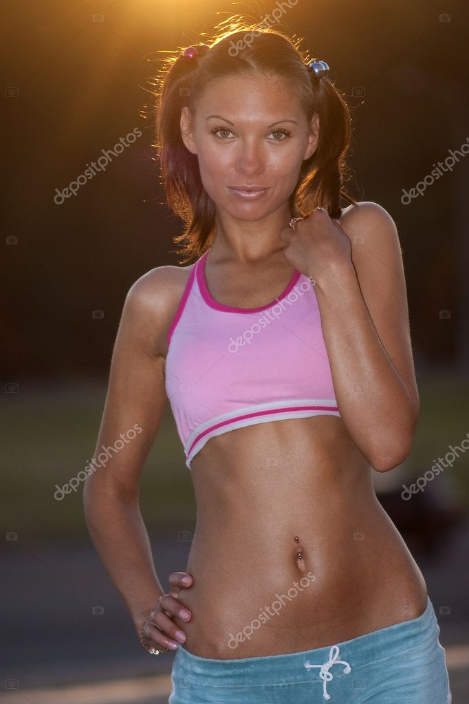 Fitness Tanned Girl Stock Photo By Dmitry Tsvetkov