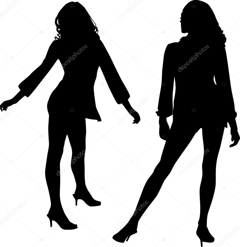 Women Black Silhouette