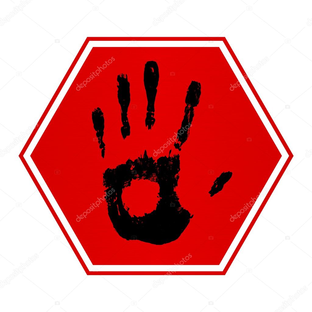 stop hand image