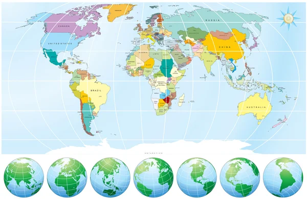 Vector World  on Stock Vector     World Map