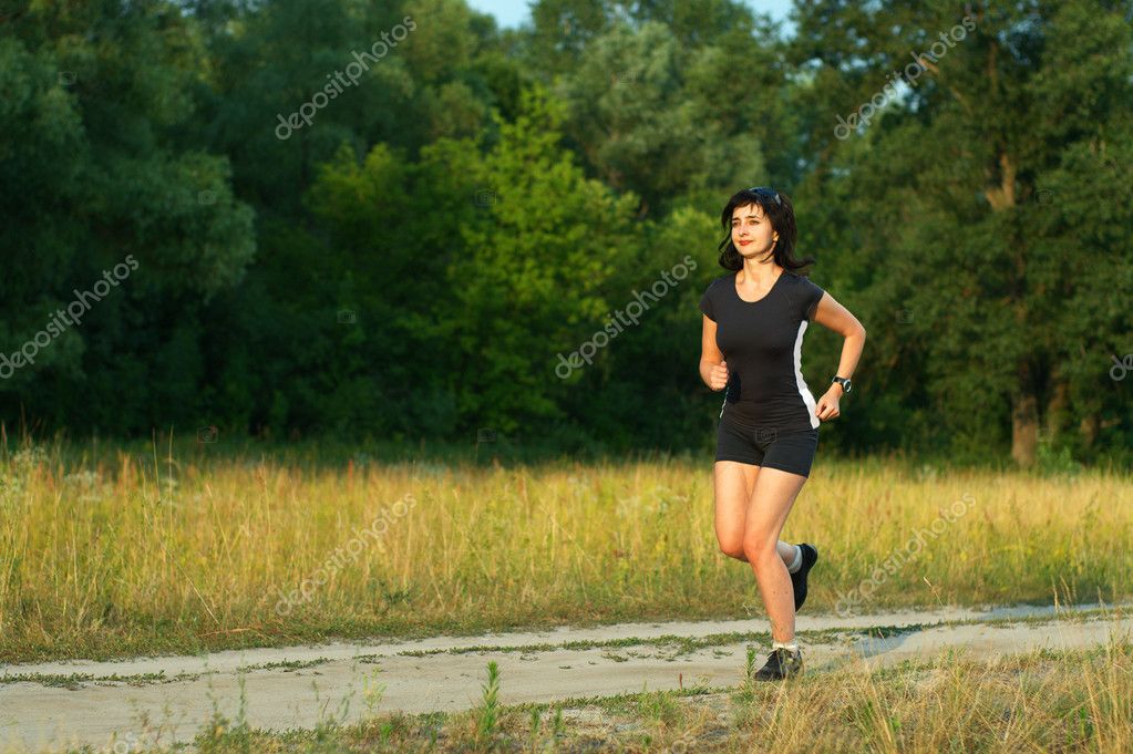 women jogging in forest jaimie alexander nude fakes