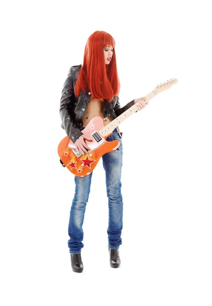 Guitar babe by Lev Dolgachov Stock Photo Editorial Use Only