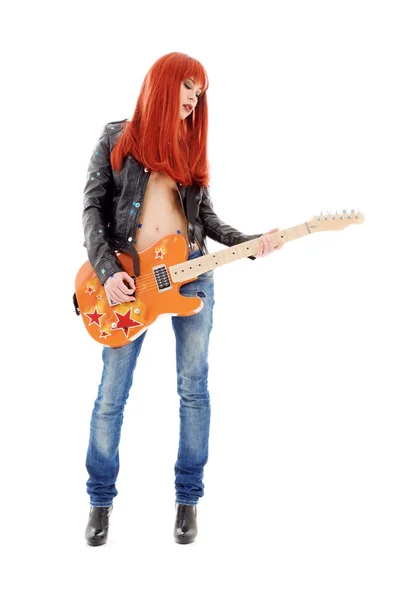 Guitar babe by Lev Dolgachov Stock Photo Editorial Use Only