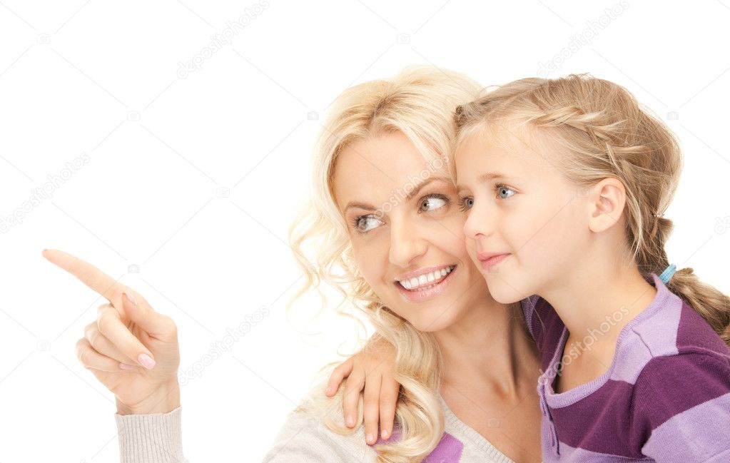Bright picture of happy mother and child