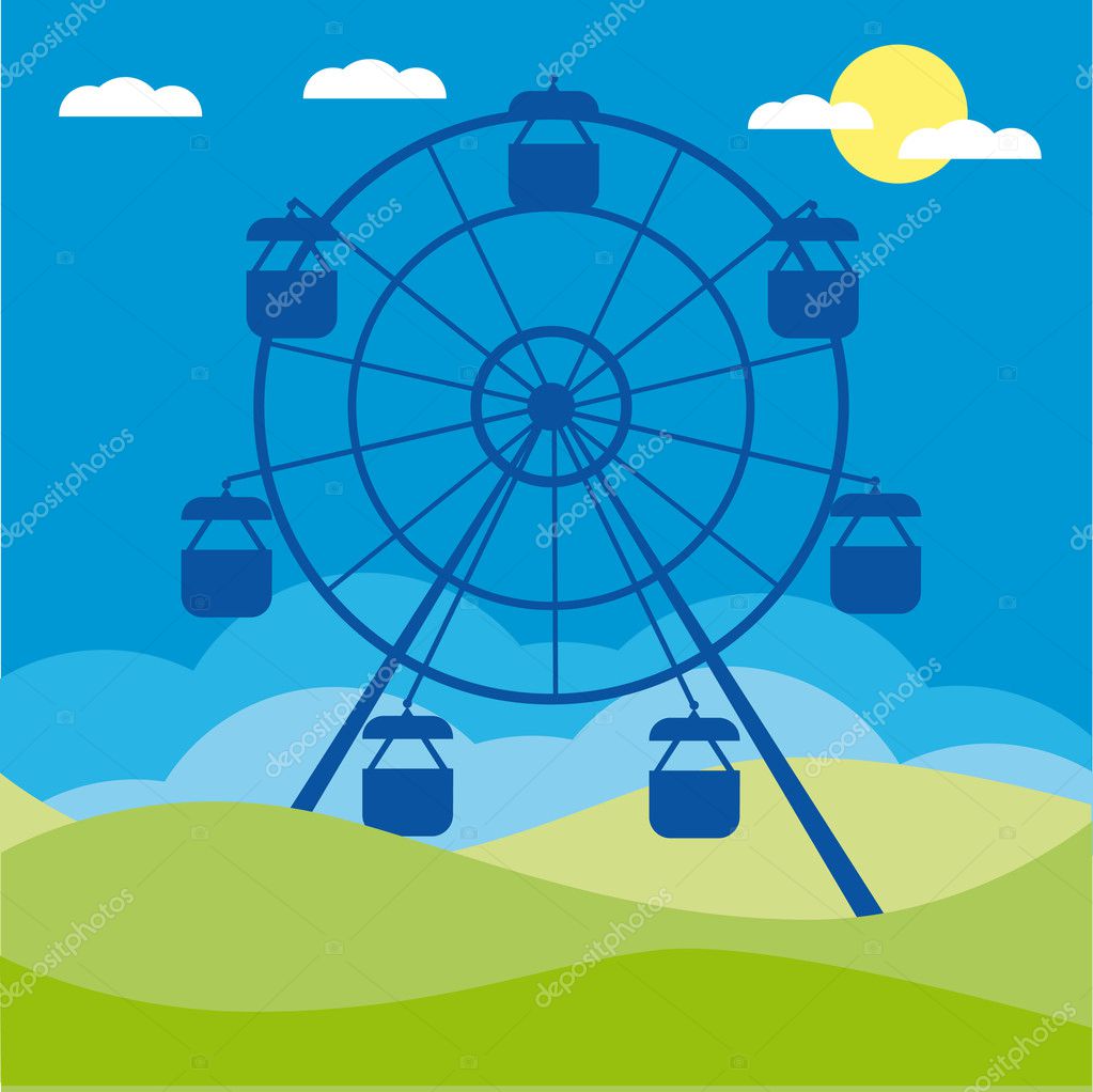 Ferris Wheel Cartoon