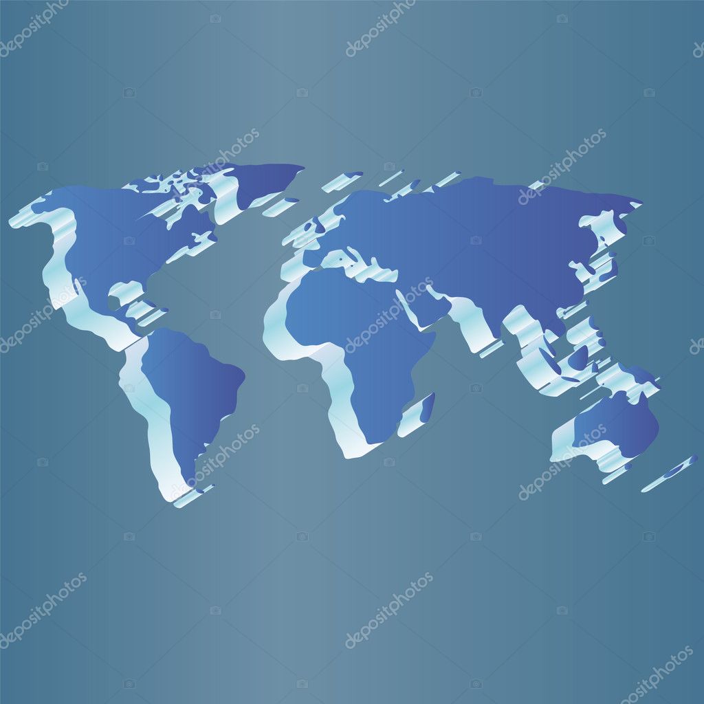 3d世界地图商务ppt模板图片