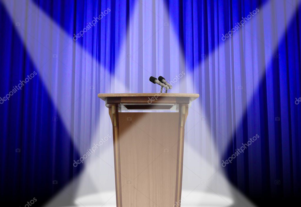 Podium on stage — Stock Photo © razihusin 3683219