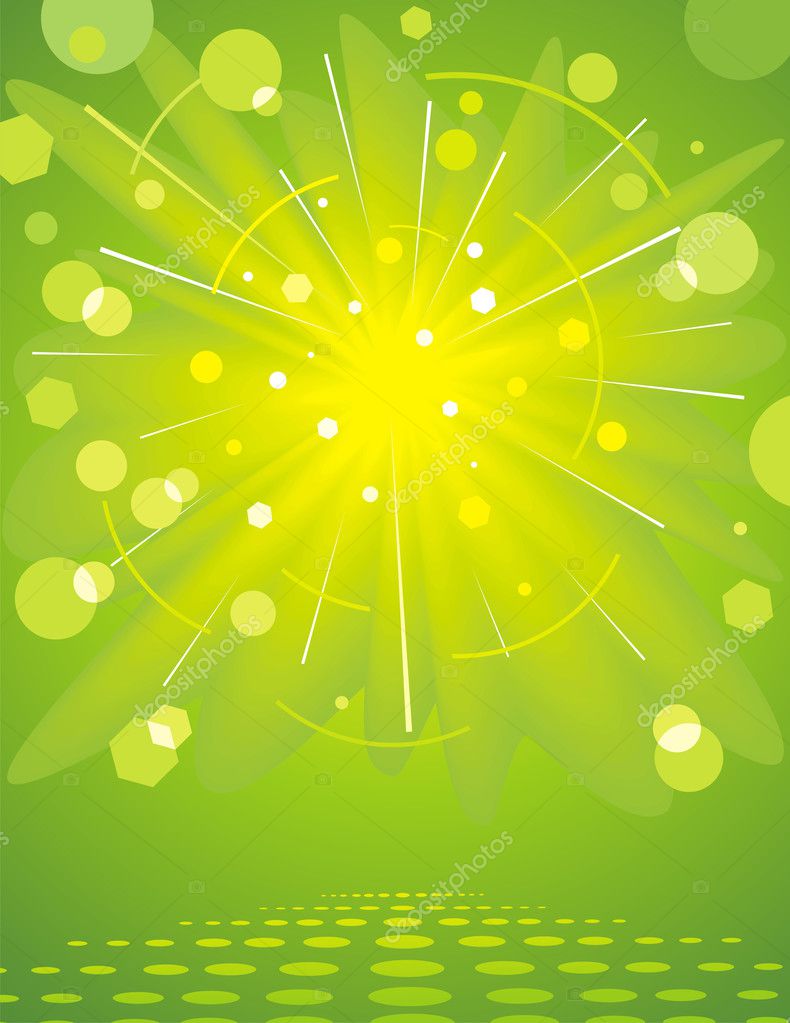 Green Glossy Background