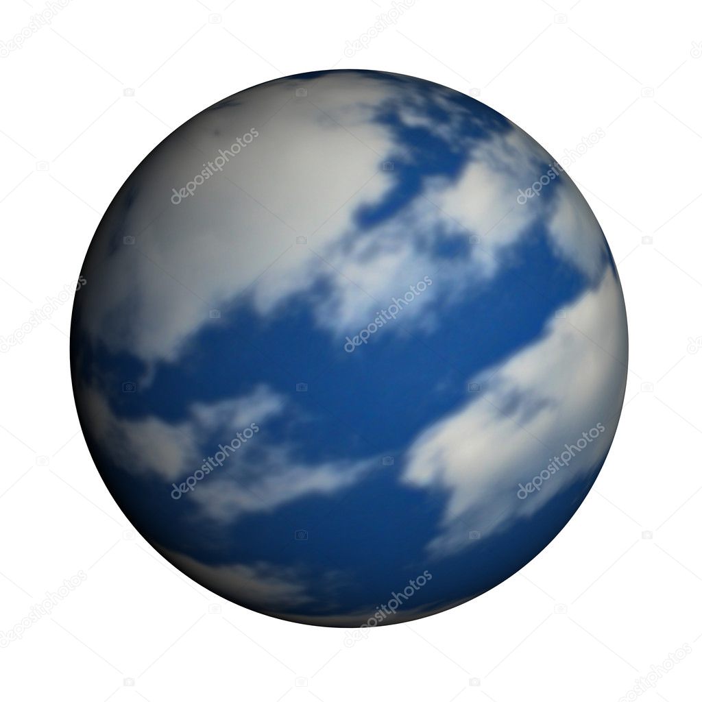 earth white background
