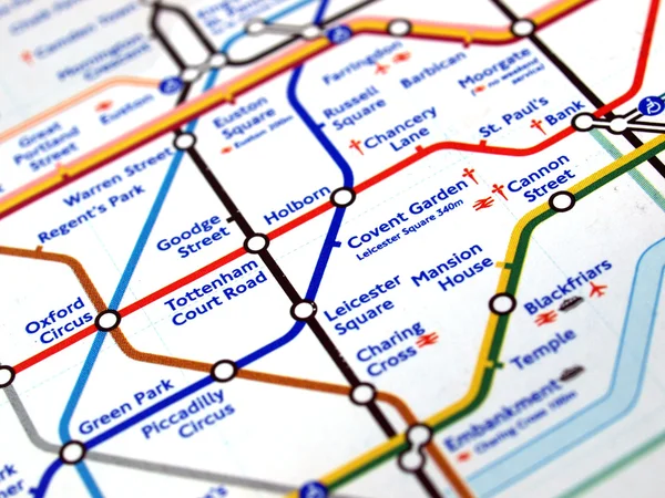 Tube map of London underground