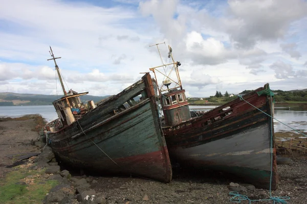 abandoned fishing boats