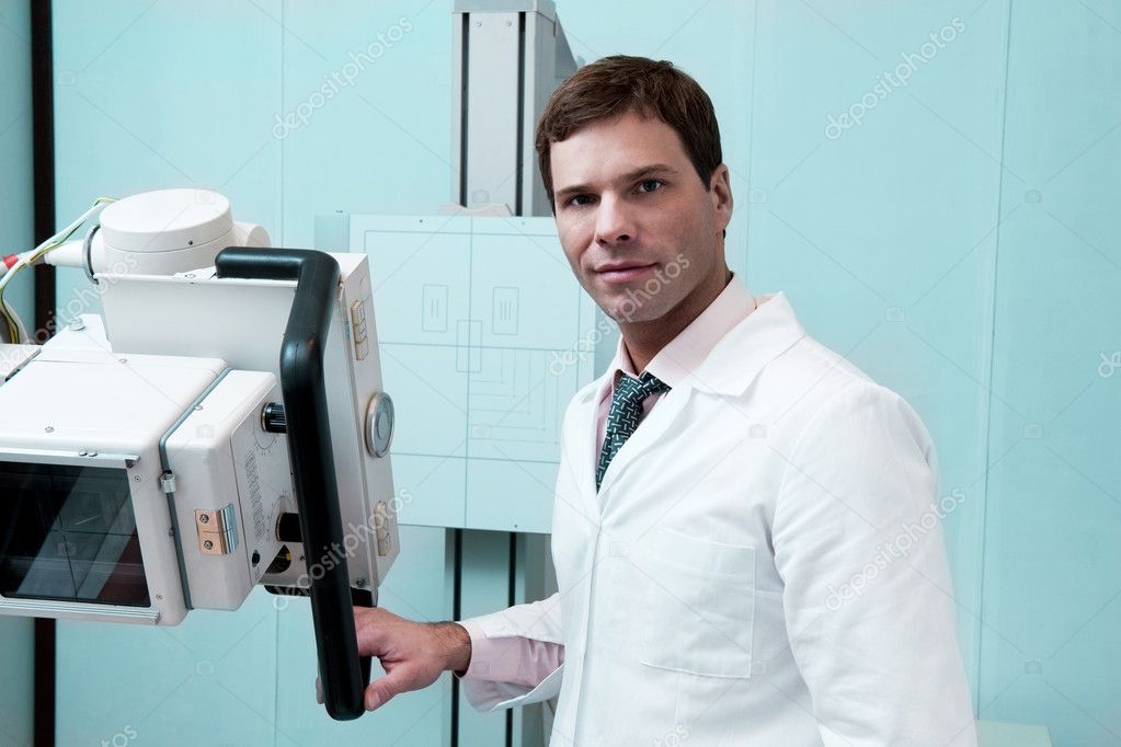 Male radiologist at work Male radiologist at work