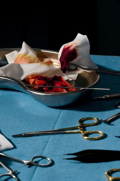 Surgery Tools With Blood