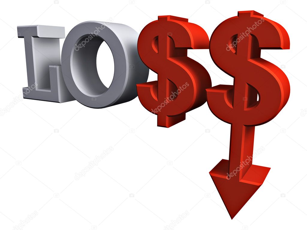 Financial Loss — Stock Photo © agsandrew 3628582