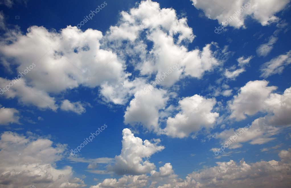 cloudy blue sky