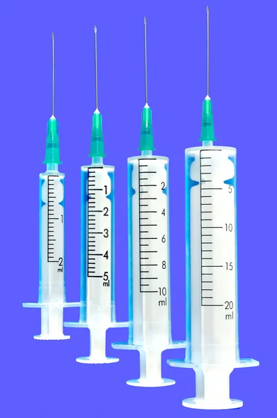 Four disposable syringe