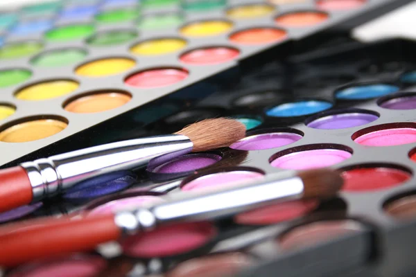 A make-up multi colored palette