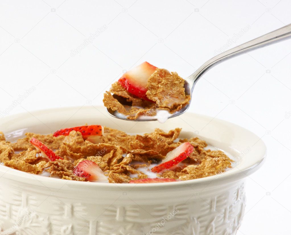 cereal and spoon