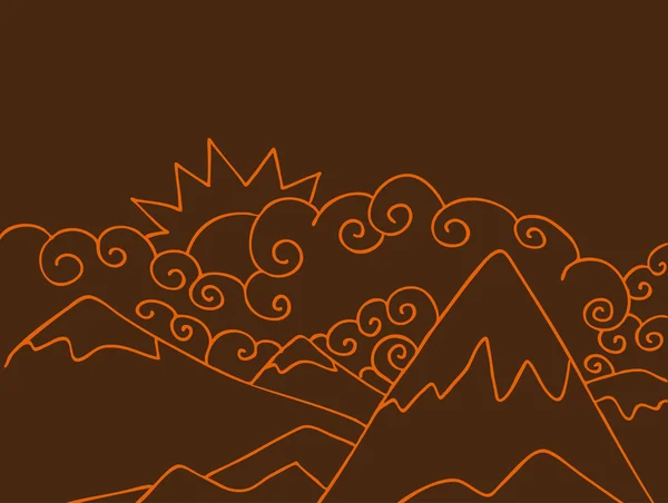 Mountain Scene Vector