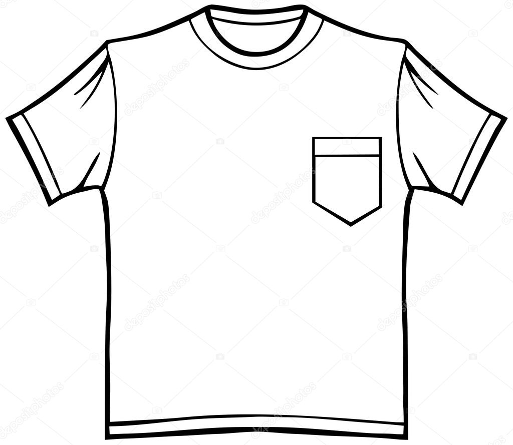 TShirt with Pocket — Stock Vector © cteconsulting 3999857