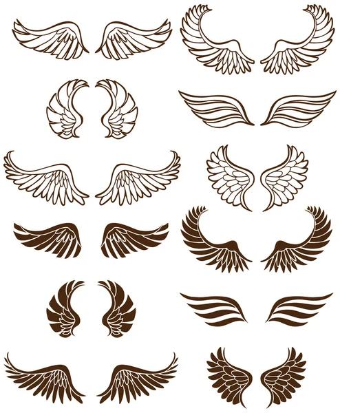 Angel Wings Big Stock Vector