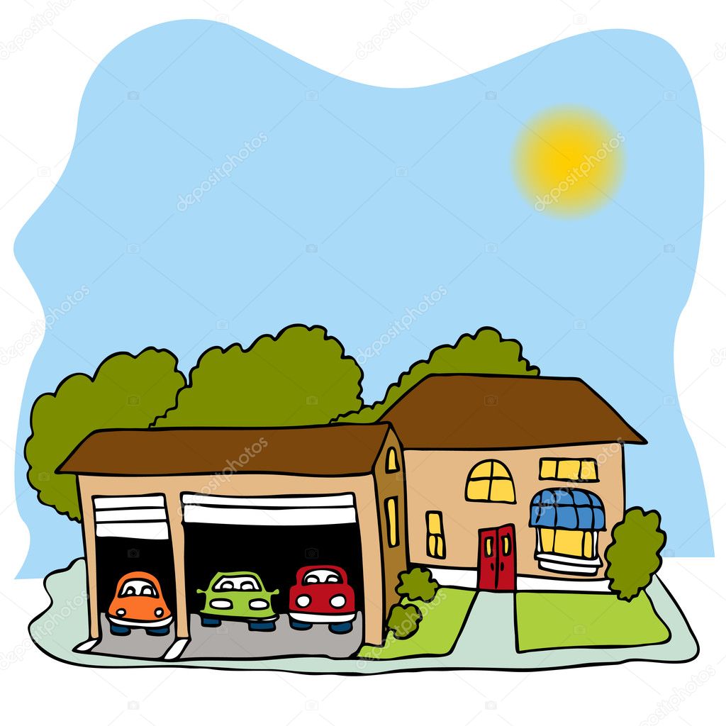 Car Garage Clip Art