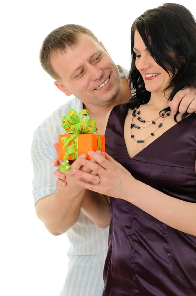 Gift to the woman — Stock Photo, Image