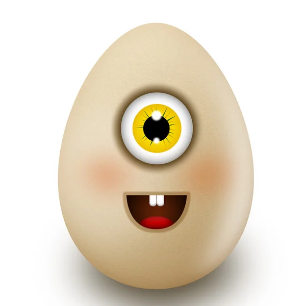 Jajko z uśmiechem — Zdjęcie stockowe