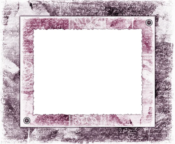 Lilac picture frame. Scrapbook — Stock Photo, Image