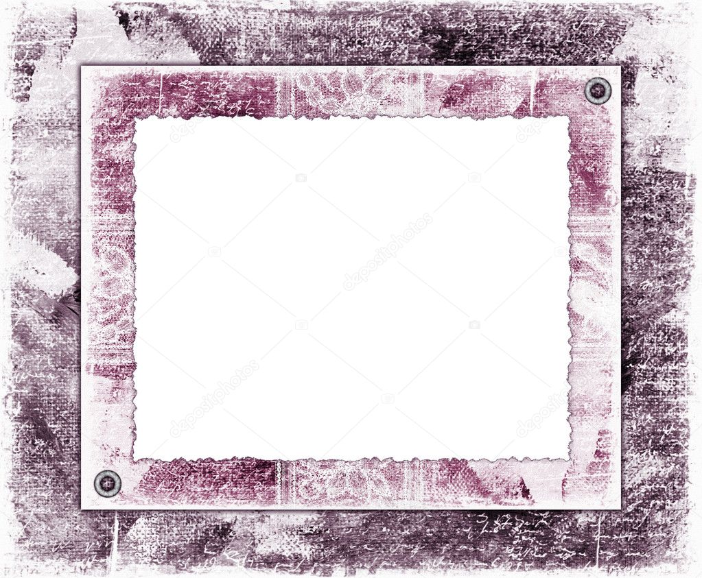 Lilac picture frame. Scrapbook