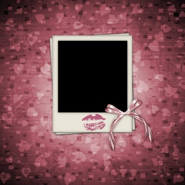 Holiday picture frame clipart