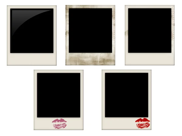Różne zdjęcia polaroid — Zdjęcie stockowe