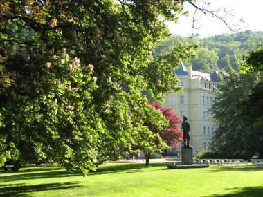 Park in Karlovy Vary clipart