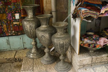 Arabische markt in christelijke kwartaal van Jeruzalem, Israël.