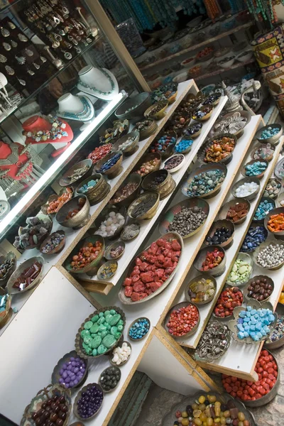 Old Jerusalem arabic market warung perhiasan — Stok Foto