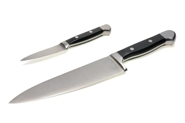 Dwa noże kuchenne — Zdjęcie stockowe