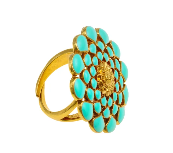 Ring met florale ornament — Stockfoto