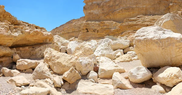 White stones Makhtesh Ramon — Stock Photo, Image