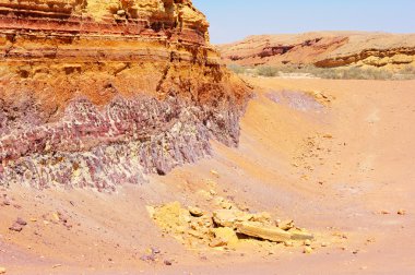 Multicolored stones of Makhtesh Ramon clipart