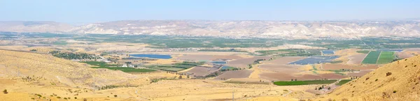 ヨルダン渓谷のパノラマ — ストック写真