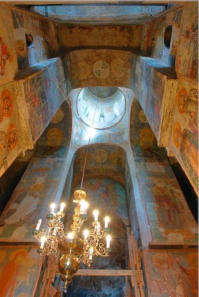Szczegóły wnętrza kościoła Przemienienia Świętego savio — Zdjęcie stockowe