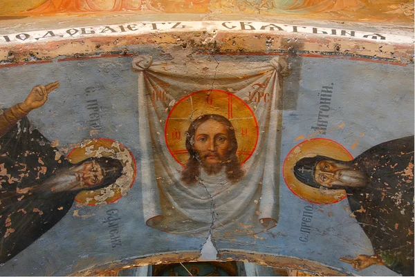 Детали интерьера Спасо-Преображенской церкви — стоковое фото