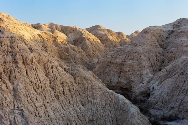 Arava desert in the first rays of the sun — Stock Photo, Image