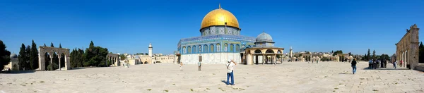 Panorama Chrámové hory a Dome of the Rock. — Stock fotografie