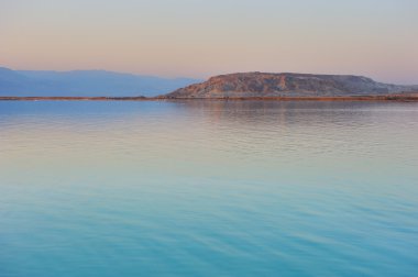 The Dead Sea before dawn clipart
