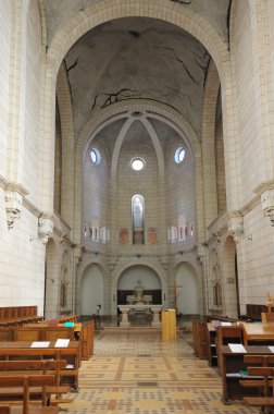 Interior of the church in the monastery Latrun clipart