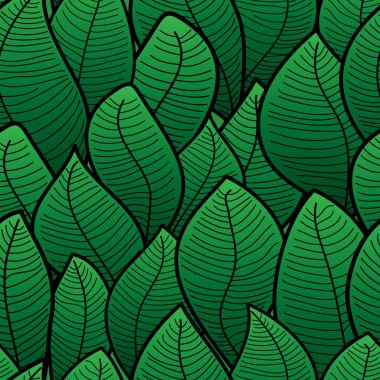 Abstract background of green leaf clipart