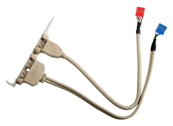Kabel voor buiten-apparaat telefonieoverdracht — Stockfoto